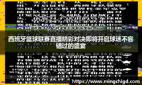 西班牙篮球联赛直播精彩对决即将开启球迷不容错过的盛宴